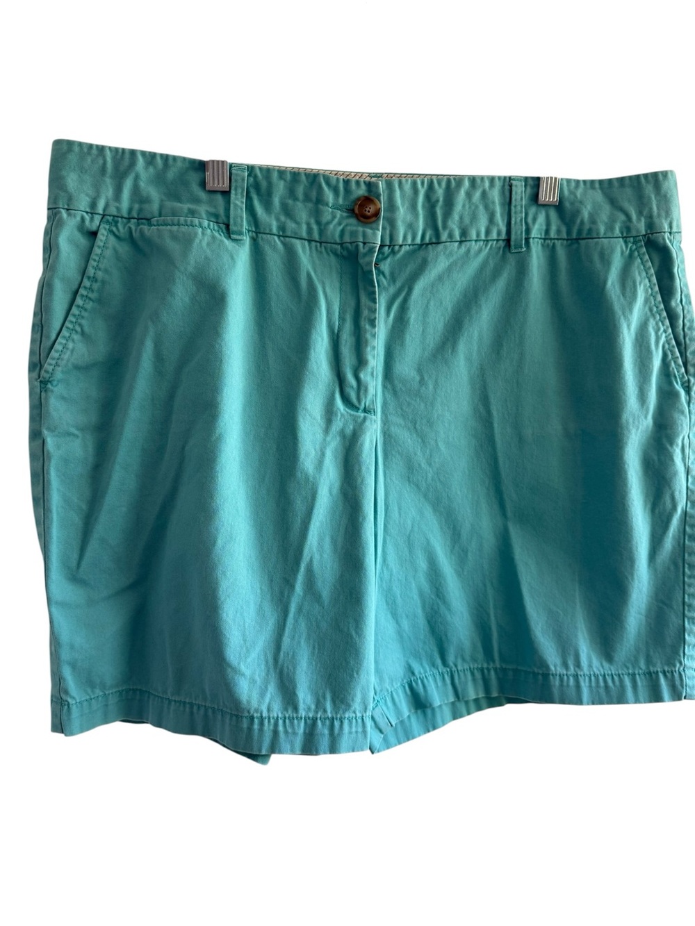 Shorts Ann Taylor loft, teal color, front button and zip